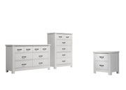Cassini - 3 Piece Bedroom Set - White - R&R Furniture Gallery (Fountain Valley, CA)