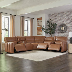Modesto - Modular Power Reclining Sectional With Power Adjustable Headrests
