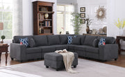 Cooper - Sectional Sofa With Ottoman And Cupholder - R&R Furniture Gallery (Fountain Valley, CA)