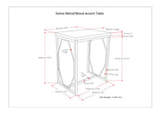 Selma - Handcrafted Metal And Wood Accent Table - R&R Furniture Gallery (Fountain Valley, CA)