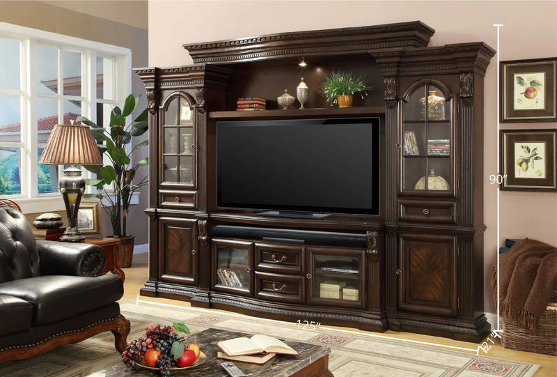 Bella - 4 Piece Estate Wall - Vintage Sienna - R&R Furniture Gallery (Fountain Valley, CA)