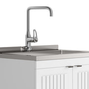 Murphy - Laundry Cabinet & Faucet And Stainless Steel Sink - R&R Furniture Gallery (Fountain Valley, CA)