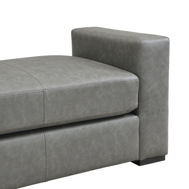 Ottoman With Unique Armrest Design For Living Spaces - R&R Furniture Gallery (Fountain Valley, CA)