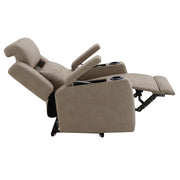Lugo - Power Motion Recliner With Cup Holder - Camel - R&R Furniture Gallery (Fountain Valley, CA)