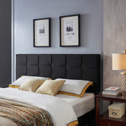 Marakesh - Contemporary Fabric Upholstered King / California King Headboard - Black - R&R Furniture Gallery (Fountain Valley, CA)