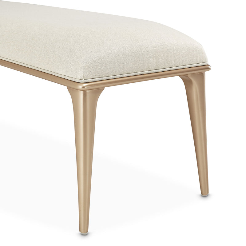 La Rachelle - Bed Bench - Champagne - R&R Furniture Gallery (Fountain Valley, CA)