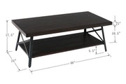 Modern Rustic Style Coffee Table - R&R Furniture Gallery (Fountain Valley, CA)