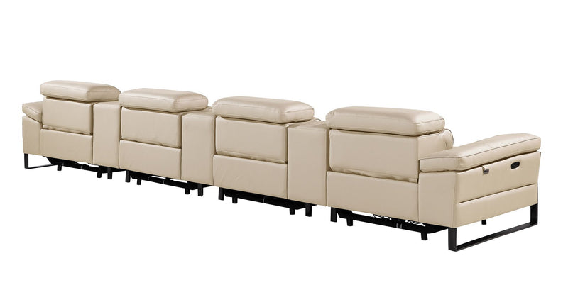 1246 - Modular Power Triple Reclining Triple Console Sofa With Power Reclining Headrests