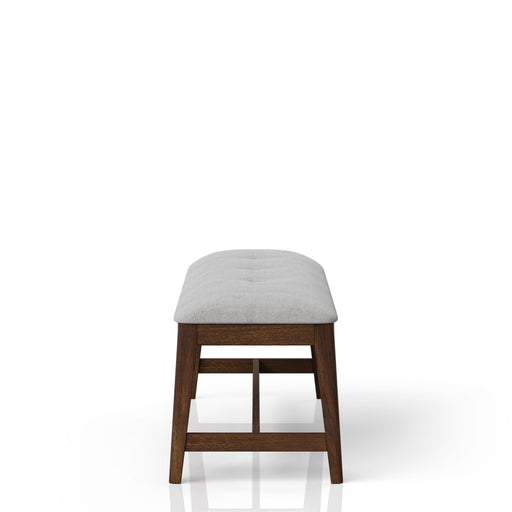 Backless Upholstered Dining Bench Mid Century Seating - Beige - R&R Furniture Gallery (Fountain Valley, CA)
