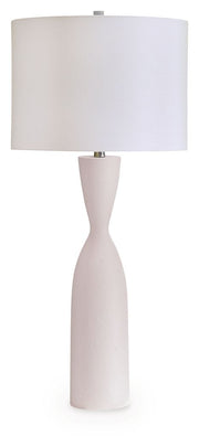 Davinford - Poly Table Lamp - White - R&R Furniture Gallery (Fountain Valley, CA)