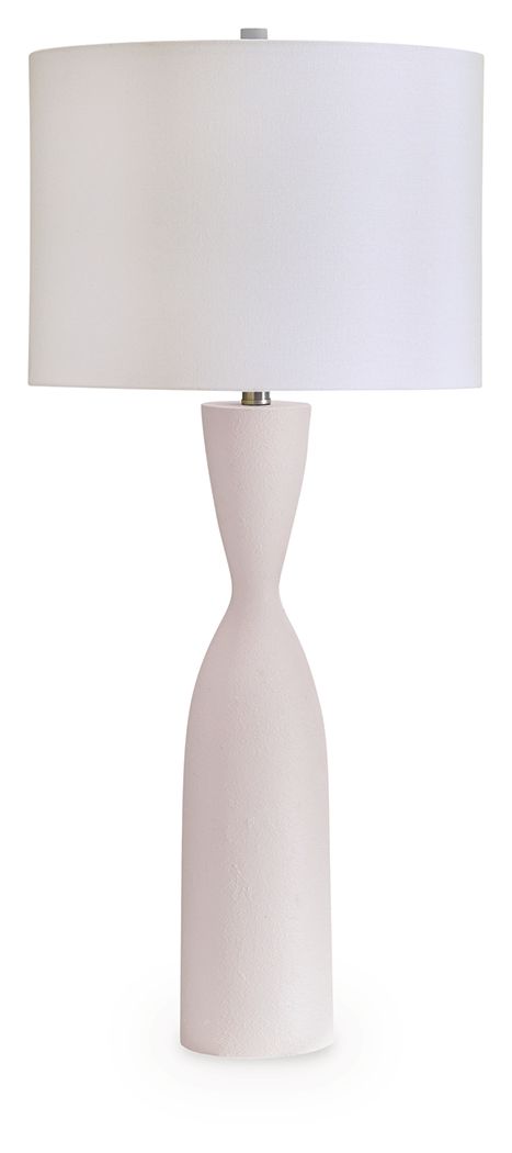 Davinford - Poly Table Lamp - White - R&R Furniture Gallery (Fountain Valley, CA)