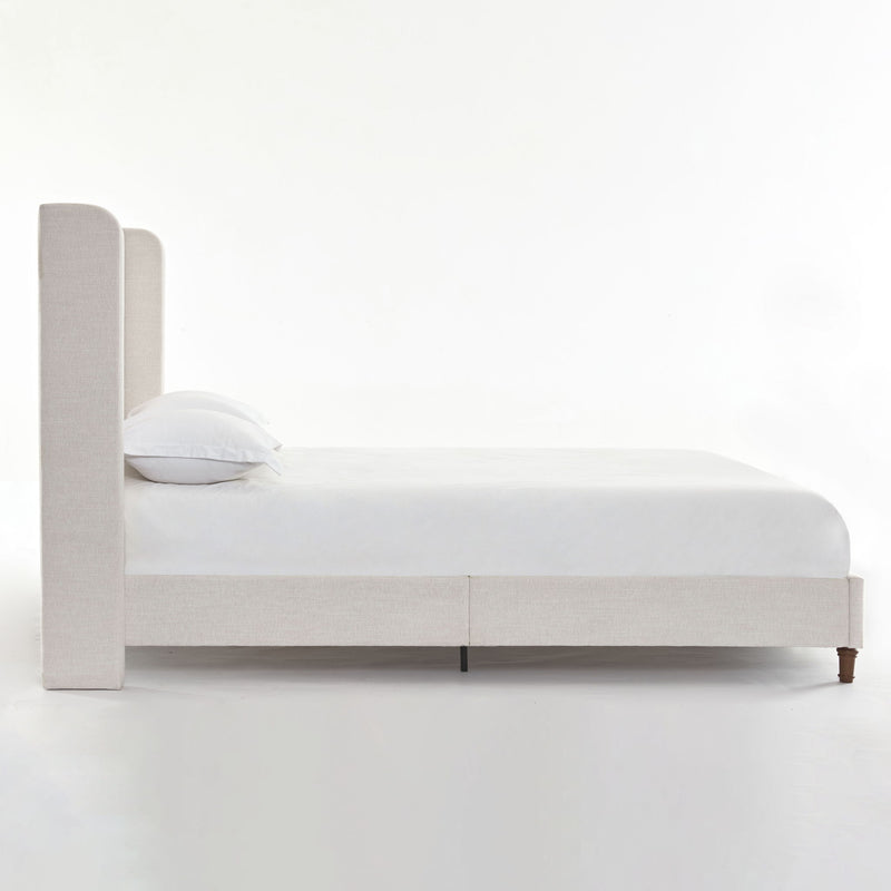 Harper - Tall Headboard Upholstered Bed / High Headboard / Elegant Simplicity / No Box Spring Needed - R&R Furniture Gallery (Fountain Valley, CA)