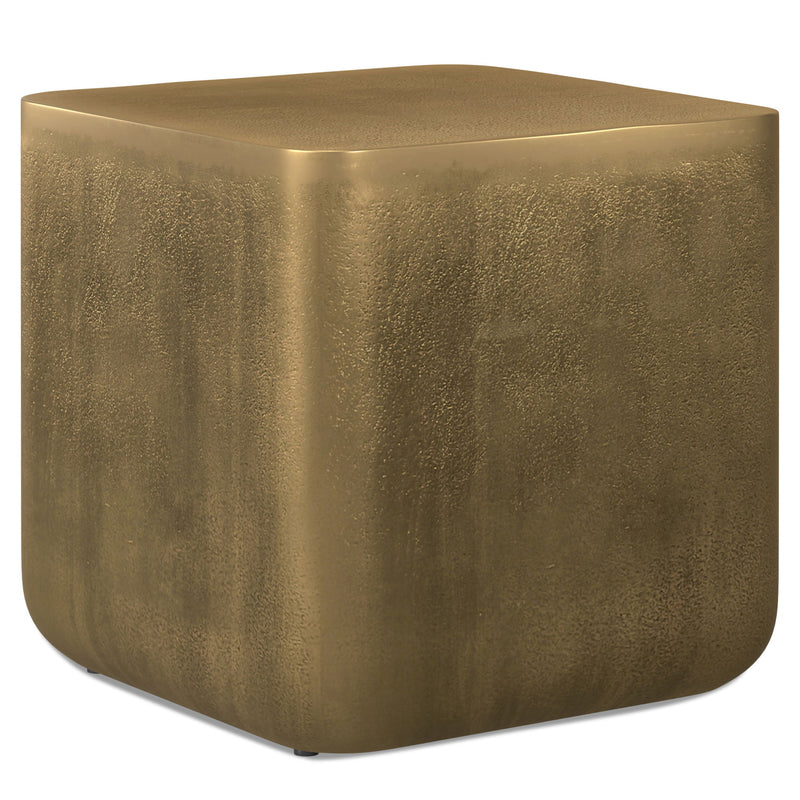 Bassett - Cast Aluminum Side Table - Brown - R&R Furniture Gallery (Fountain Valley, CA)