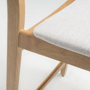 Set of Noble House retro modern counter height stool chairs with cushioned seats and sleek design.