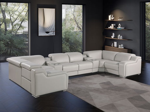 1116 - 8-Piece U-Shaped Sectional Sofa In With 2 Power Recliners & Power Headrests - R&R Furniture Gallery (Fountain Valley, CA)