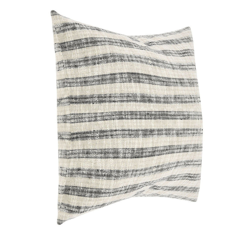 Linna - 24" x 24" Pillow - Natural / Black