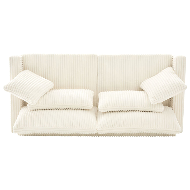 Modern Loveseat Sofa With 4 Pillows - R&R Furniture Gallery (Fountain Valley, CA)