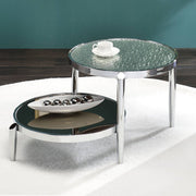 Abbe - Coffee Table - Glass & Chrome - R&R Furniture Gallery (Fountain Valley, CA)