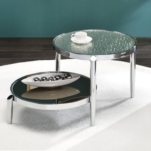 Abbe - Coffee Table - Glass & Chrome - R&R Furniture Gallery (Fountain Valley, CA)