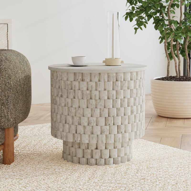 Norwood - Round End Table - R&R Furniture Gallery (Fountain Valley, CA)