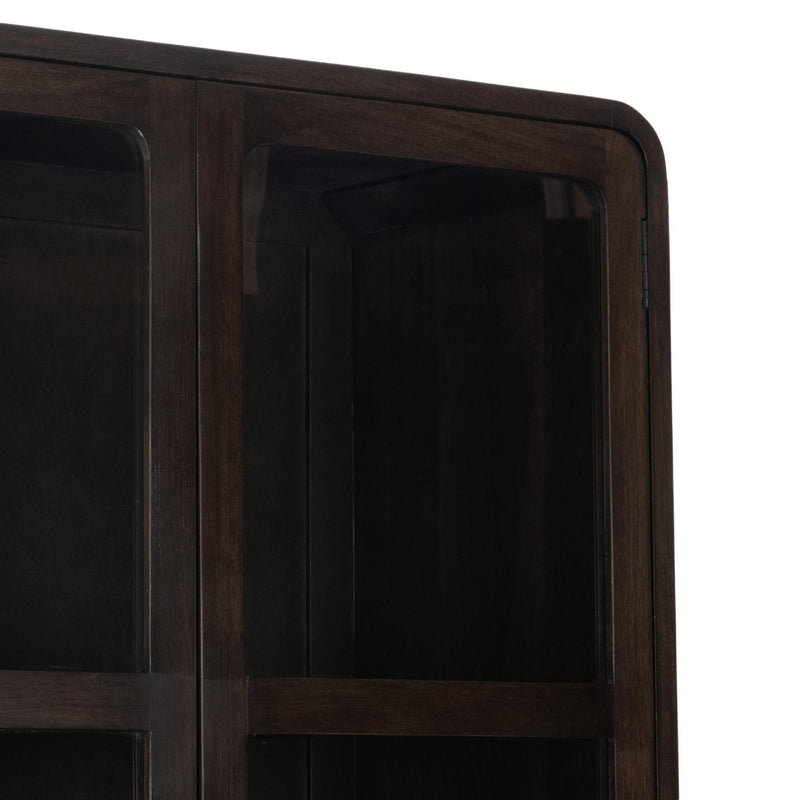 Rogers - Solid Wood Tall Cabinet - Dark Brown - R&R Furniture Gallery (Fountain Valley, CA)
