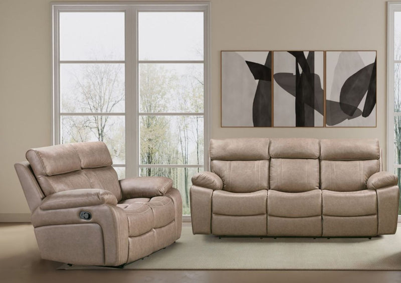 Theon - Manual Glider Reclining Sofa Set - R&R Furniture Gallery (Fountain Valley, CA)