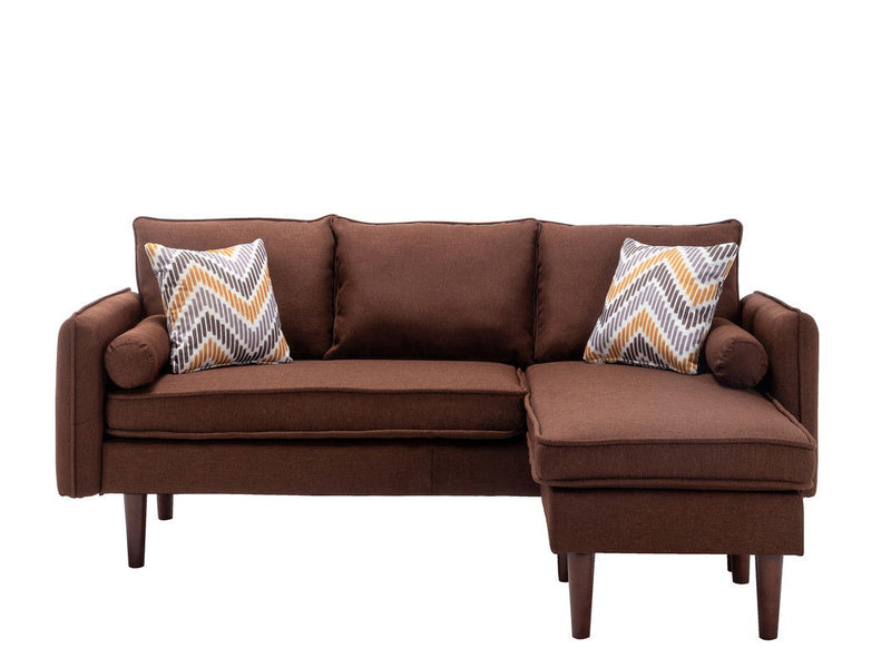 Mia - Sectional Sofa Chaise With USB Charger And Pillows - R&R Furniture Gallery (Fountain Valley, CA)