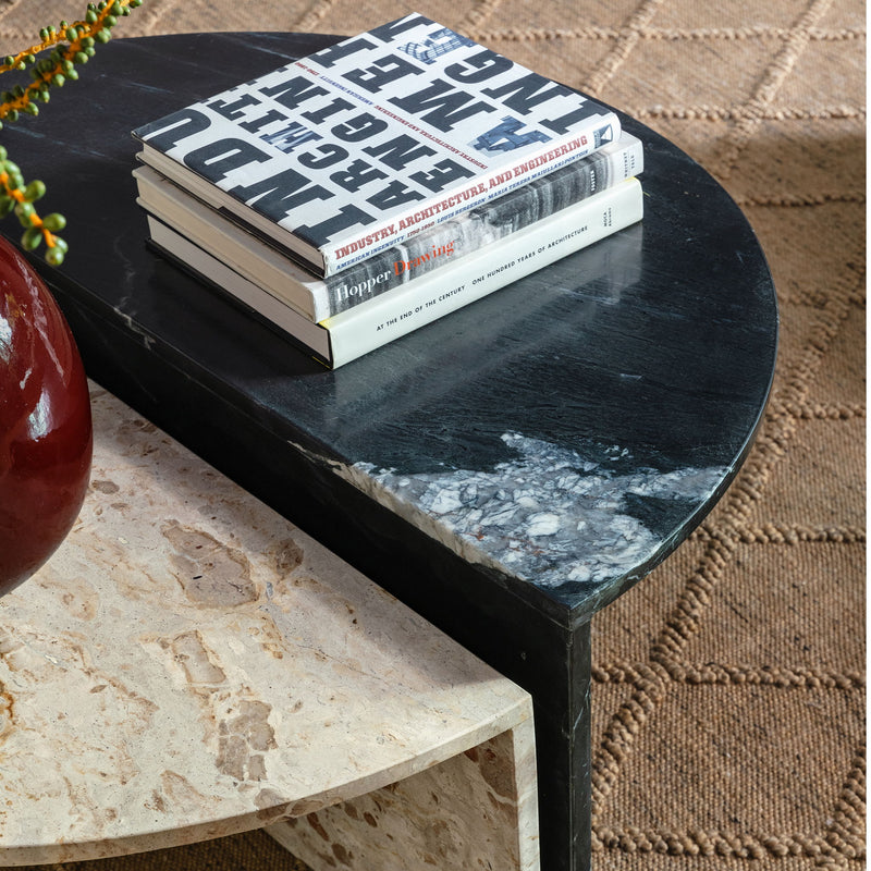 Harrington - Coffee Table (Set of 2) - Black And Cream