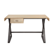 Danton - Executive Writing Desk - Gold Aluminum - R&R Furniture Gallery (Fountain Valley, CA)