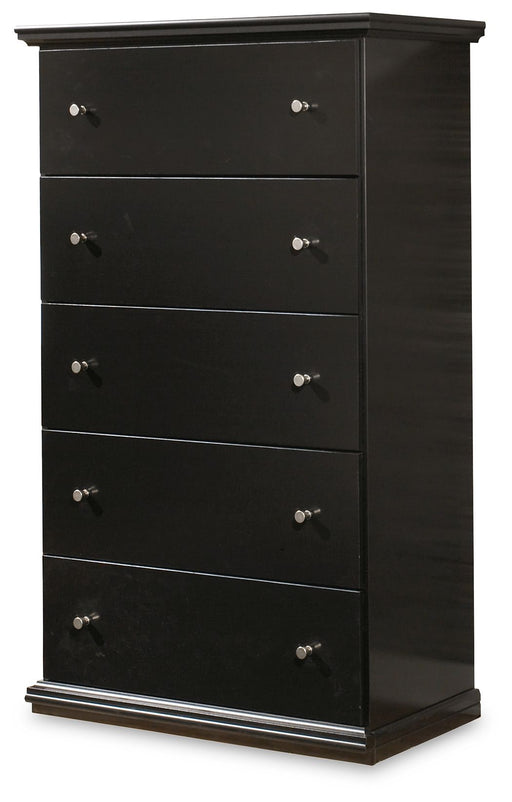Maribel - Five Drawer Chest - Black - R&R Furniture Gallery (Fountain Valley, CA)