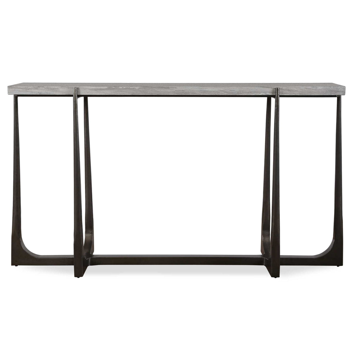 Tapering Off - Console Table - Bronze / Gray