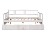 Modern DreamHaus multifunctional daybed with built-in storage drawers and sleek design, perfect for contemporary bedrooms.