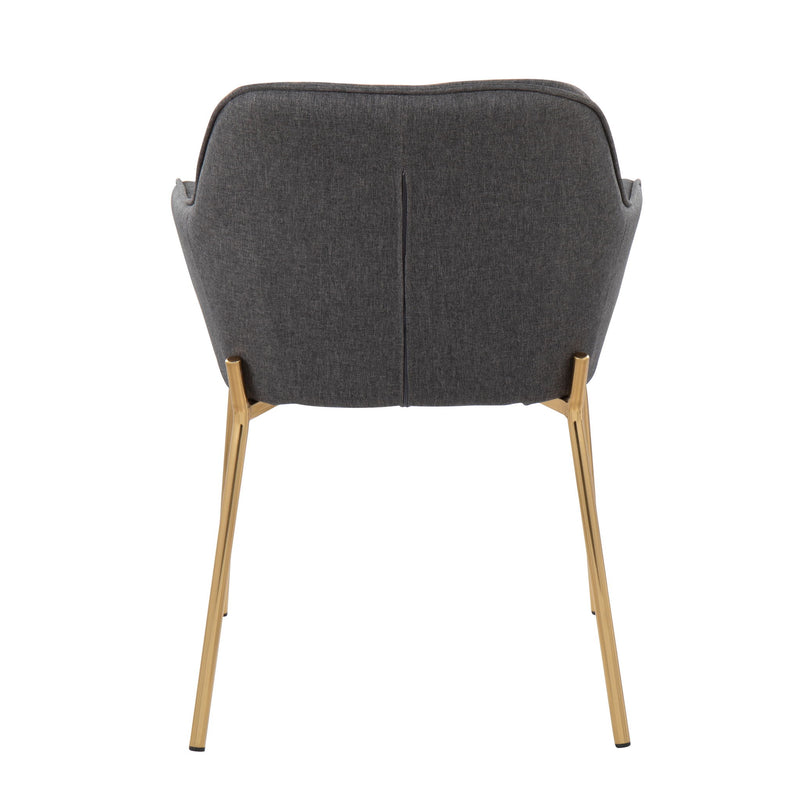 Lumi Source Daniella contemporary dining chair set of 2 with sleek modern design and cushioned seats in a stylish finish.