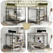Ethan - Bunk Bed With Desk, Charging Station, Storage Shelves - R&R Furniture Gallery (Fountain Valley, CA)