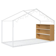 Bed House Frame With Shelves And Lights - R&R Furniture Gallery (Fountain Valley, CA)