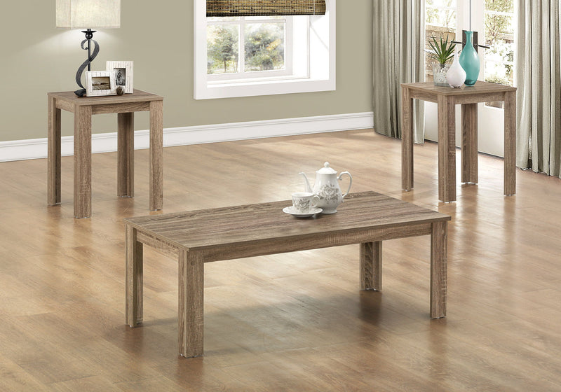 Table Set, Coffee, End, Side, Accent For Living Room Transitional (Set of 3) - R&R Furniture Gallery (Fountain Valley, CA)
