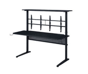 Canzi - Gaming Desk With USB - Black - R&R Furniture Gallery (Fountain Valley, CA)