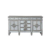 Varian - 36" Server - Mirrored & Antique Platinum - R&R Furniture Gallery (Fountain Valley, CA)