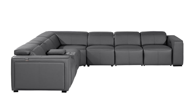 1224 - 7-Piece L-Shaped Sectional Sofa In With 4 Power Recliners & Power Headrests