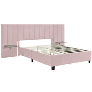 Upholstered Platform Bed With Big Headboard - R&R Furniture Gallery (Fountain Valley, CA)