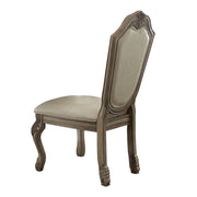 Chateau De Ville - Side Chair (Set of 2) - Synthetic Leather & Antique White - R&R Furniture Gallery (Fountain Valley, CA)
