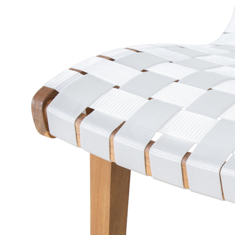 White Charlotte lounge chair by Noble House, modern armchair with plush upholstery and sleek design for comfortable seating.
