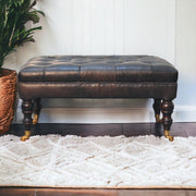 Buffalo - Ottoman With Castor Legs - R&R Furniture Gallery (Fountain Valley, CA)
