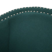 Noble House modern upholstered swivel club chair with nailhead trim, featuring plush cushioning and a sleek design.