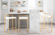 Lumi Source Fuji contemporary glam barstool with modern design and quality construction, featuring a sleek seat and sturdy base.