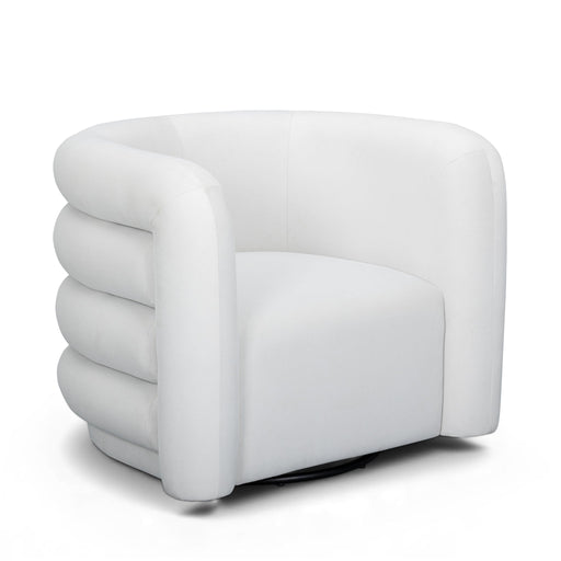 Curves - Velvet Swivel Accent Chair - R&R Furniture Gallery (Fountain Valley, CA)