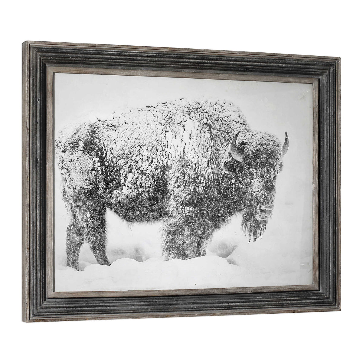In The Storm - Framed Print - Black / White / Woodtone