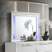 Tarian - Mirror With LED - Pearl White - R&R Furniture Gallery (Fountain Valley, CA)