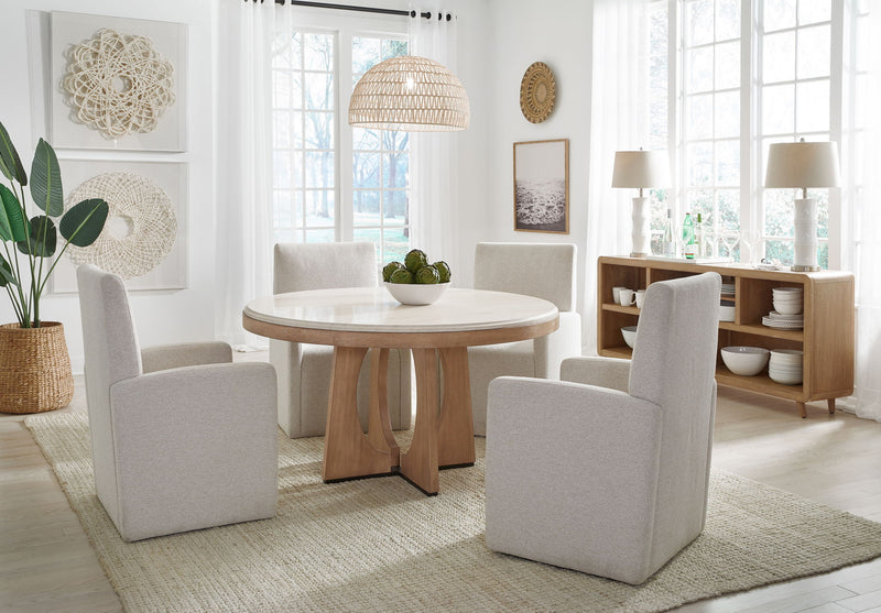 Escape - Open Multi-Purpose Console - Glazed Natural Oak - R&R Furniture Gallery (Fountain Valley, CA)