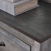 Bronyan - Two Drawer Night Stand - Dark Gray - R&R Furniture Gallery (Fountain Valley, CA)